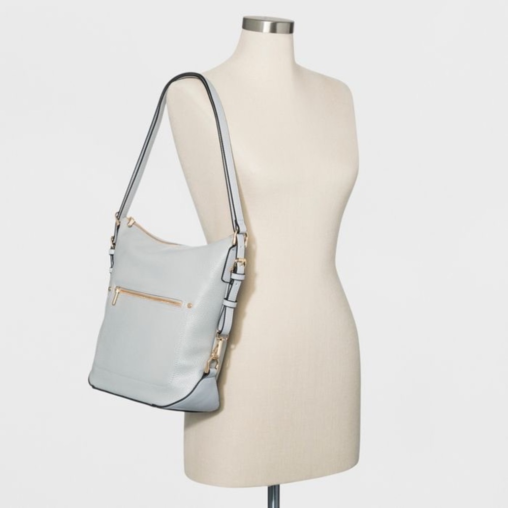 Light Blue Hobo Handbag Convertible Backpack